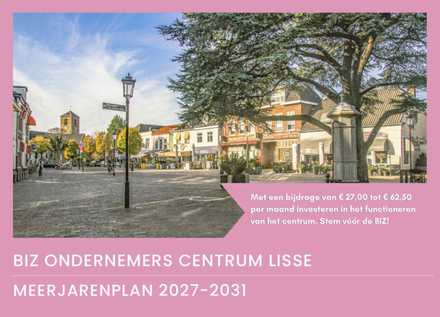 Dorpshart Lisse BIZ Meerjarenplan 2027 2031 cover