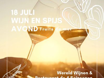 Wijn en Spijs avond bij Restaurant de Vier Seizoenen